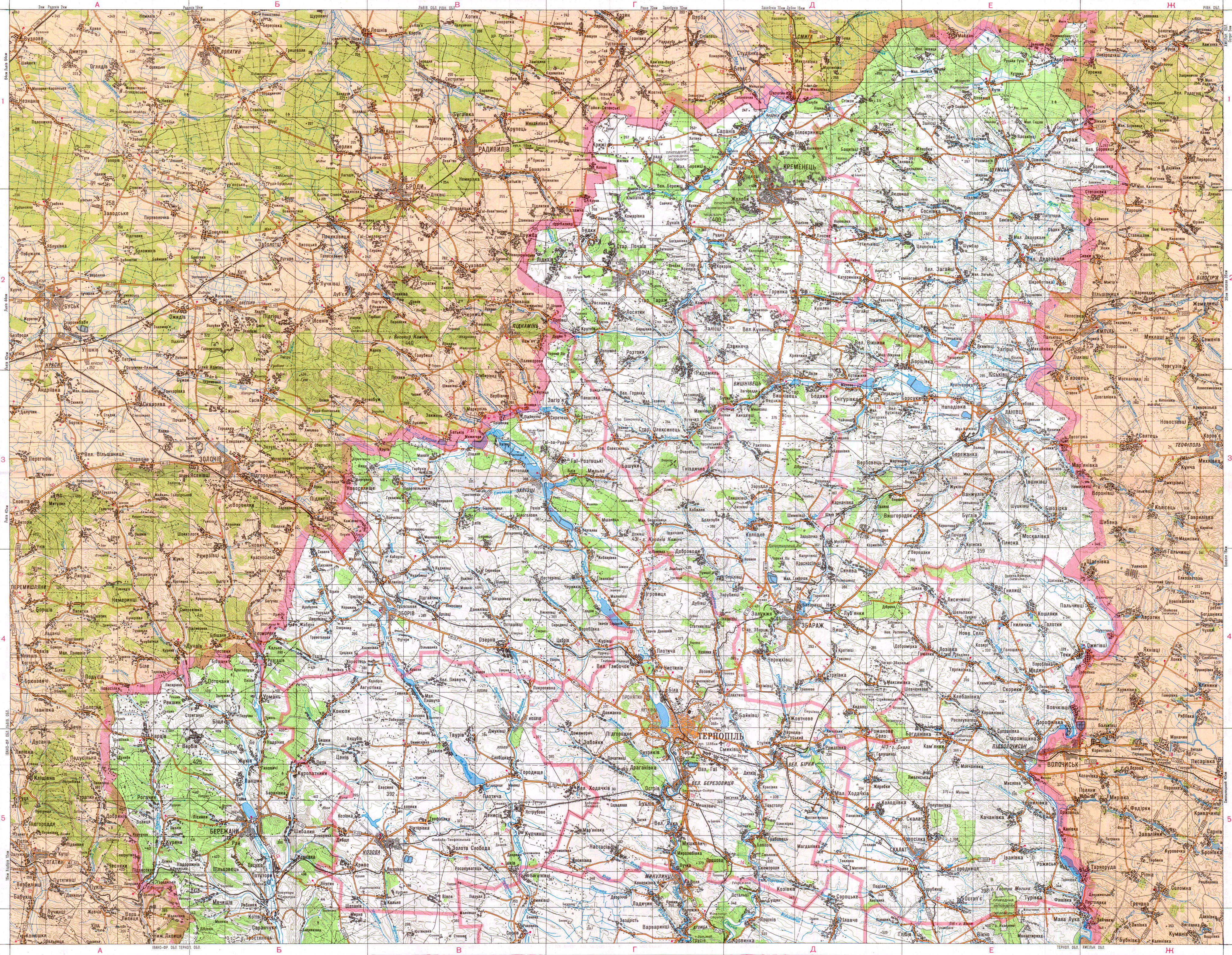 Топографическая Карта Генштаба Днепропетровской Области